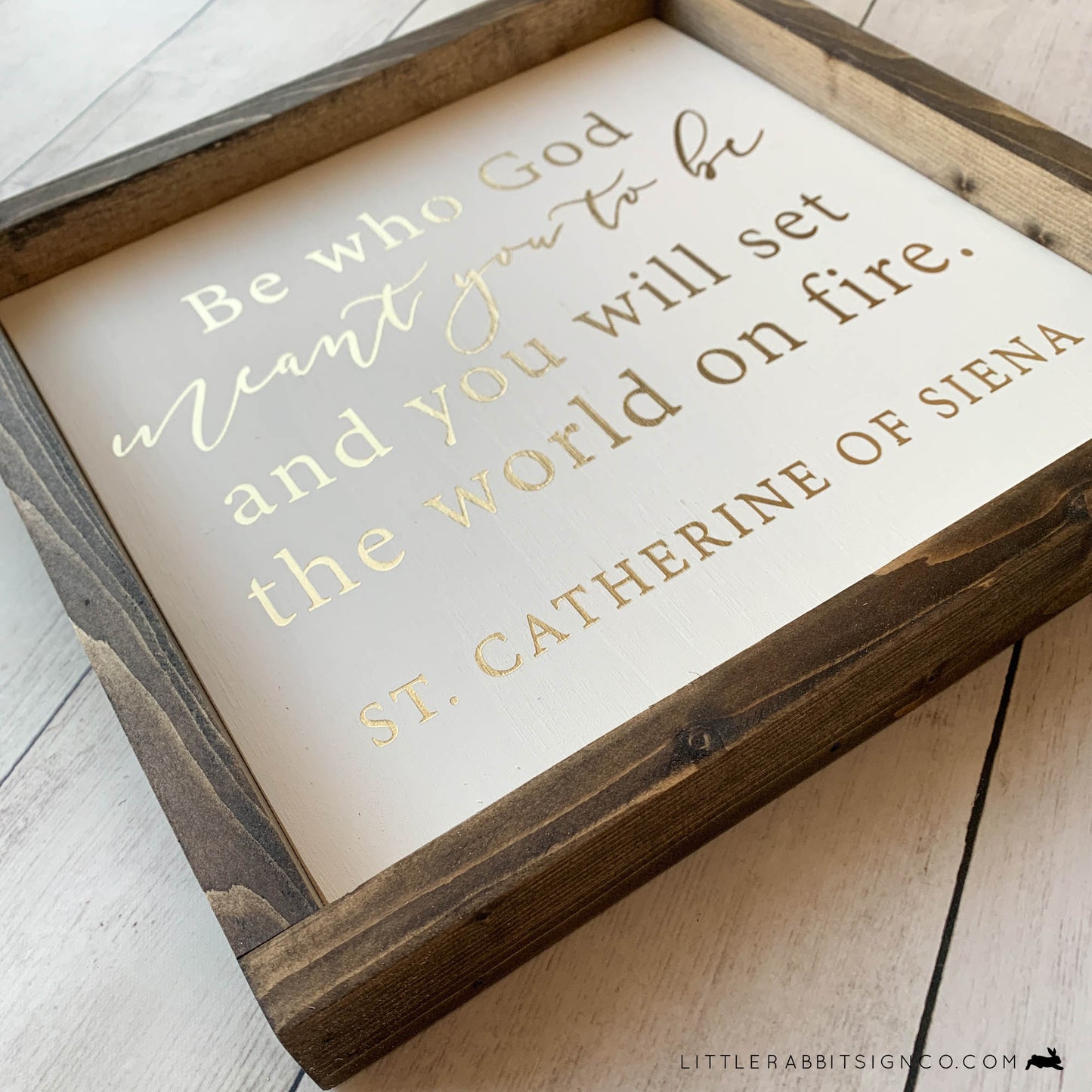 Second Sale: Saint Catherine of Siena Wood Sign