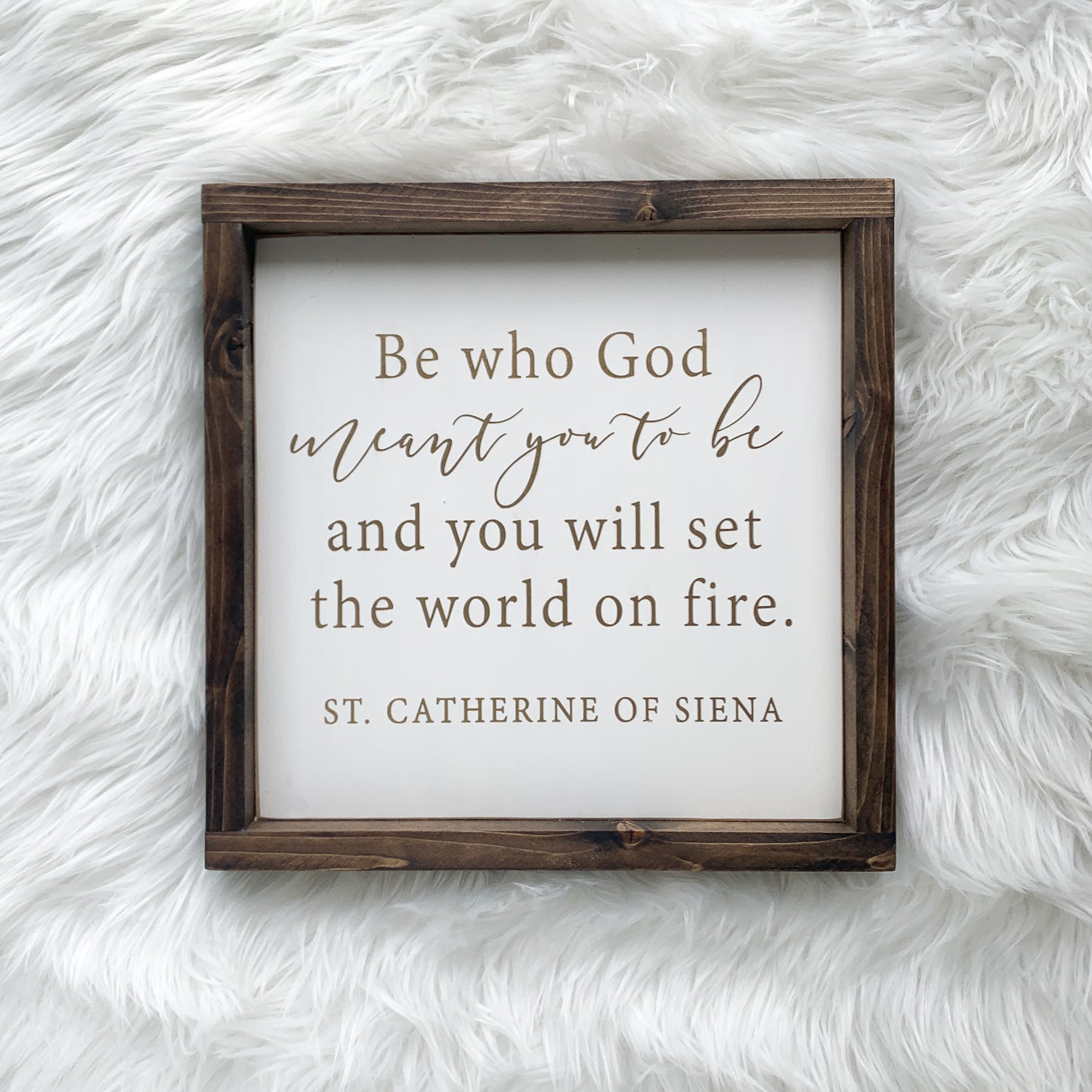 Second Sale: Saint Catherine of Siena Wood Sign
