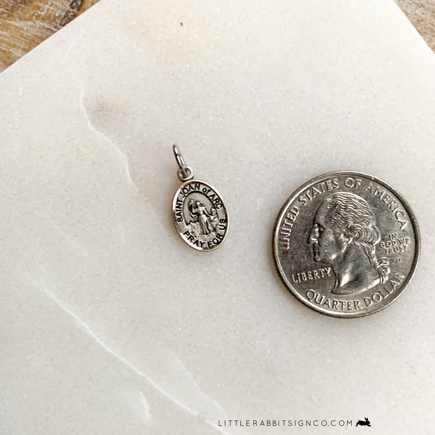 Saint Joan of Arc Minimalist Catholic Necklace