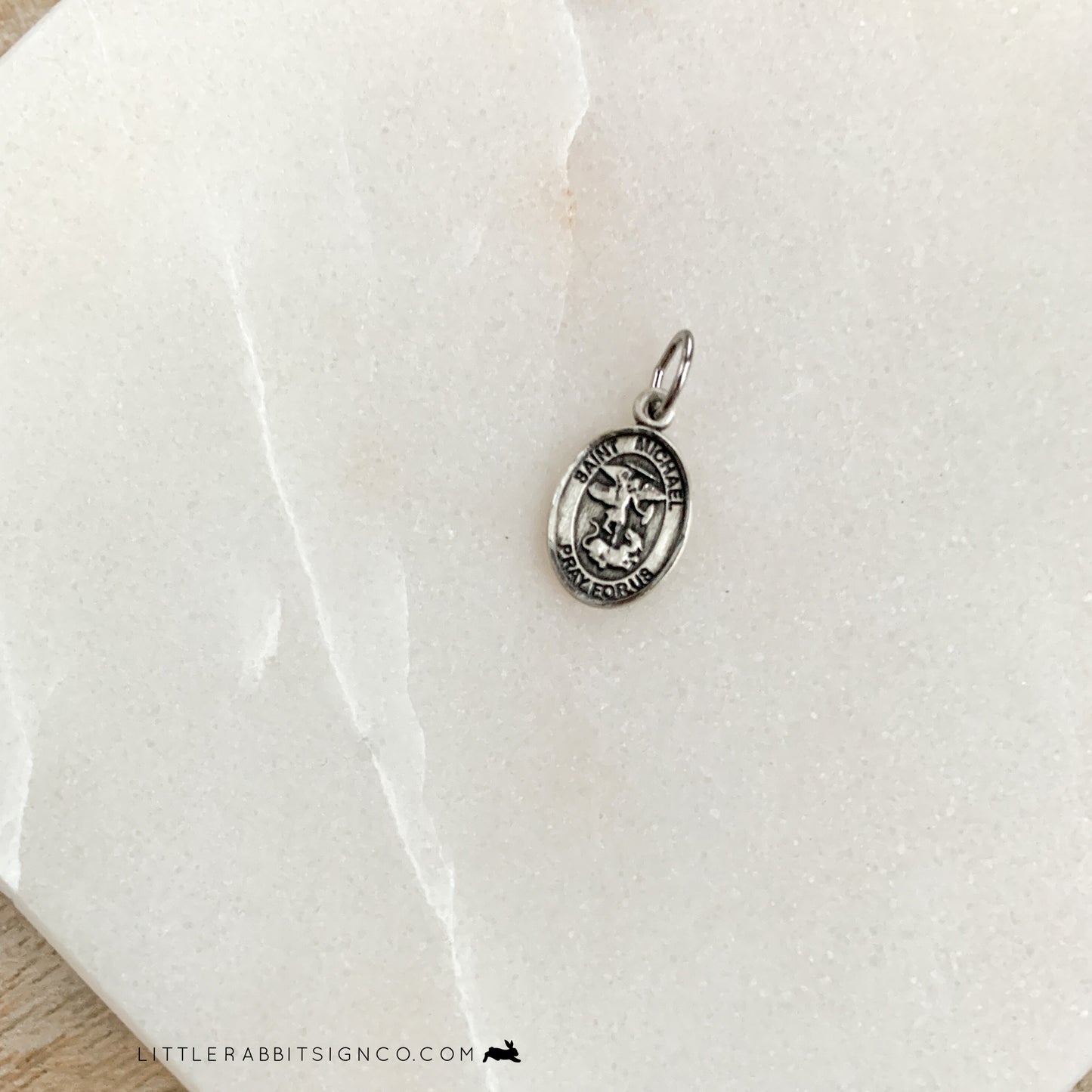 Saint Michael the Archangel Minimalist Catholic Necklace