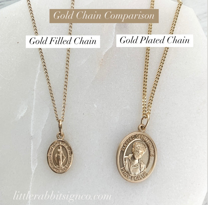 Miraculous Medal + Crucifix Necklace