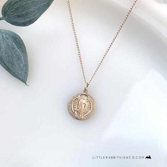 Saint Benedict 14kt Gold Filled Necklace