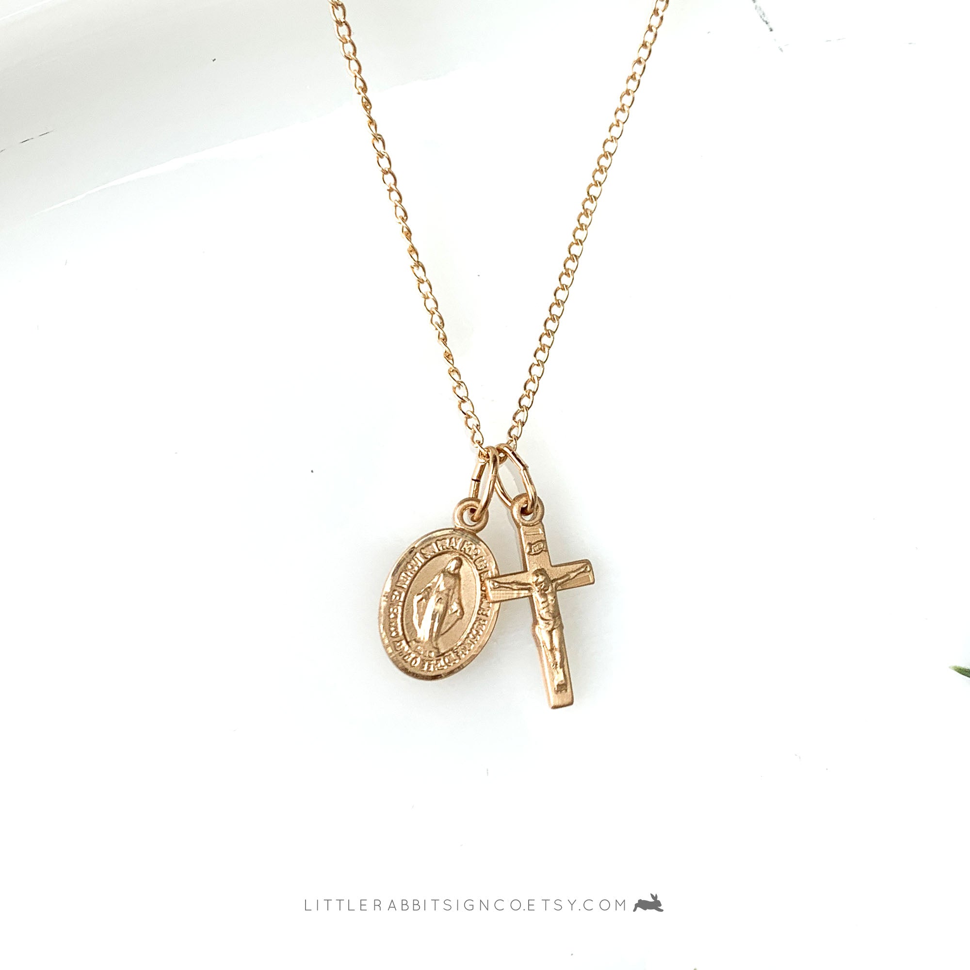 Pardon Crucifix Necklace Holy Medallion Christian Jewelry With St Bene|  MedjugorjeGifts