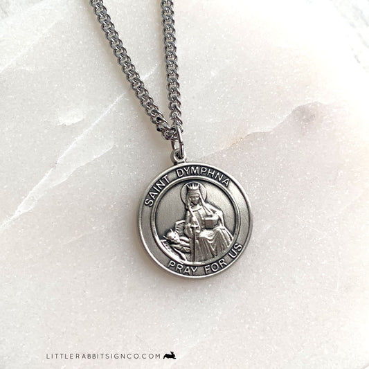 Saint Dymphna Men's Necklace