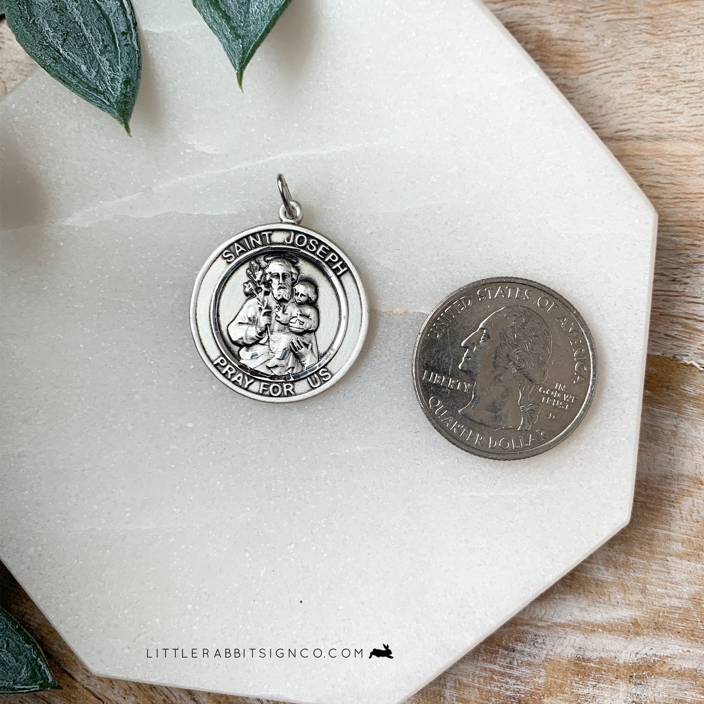 Men's Saint Joseph Medal in Sterling Silver