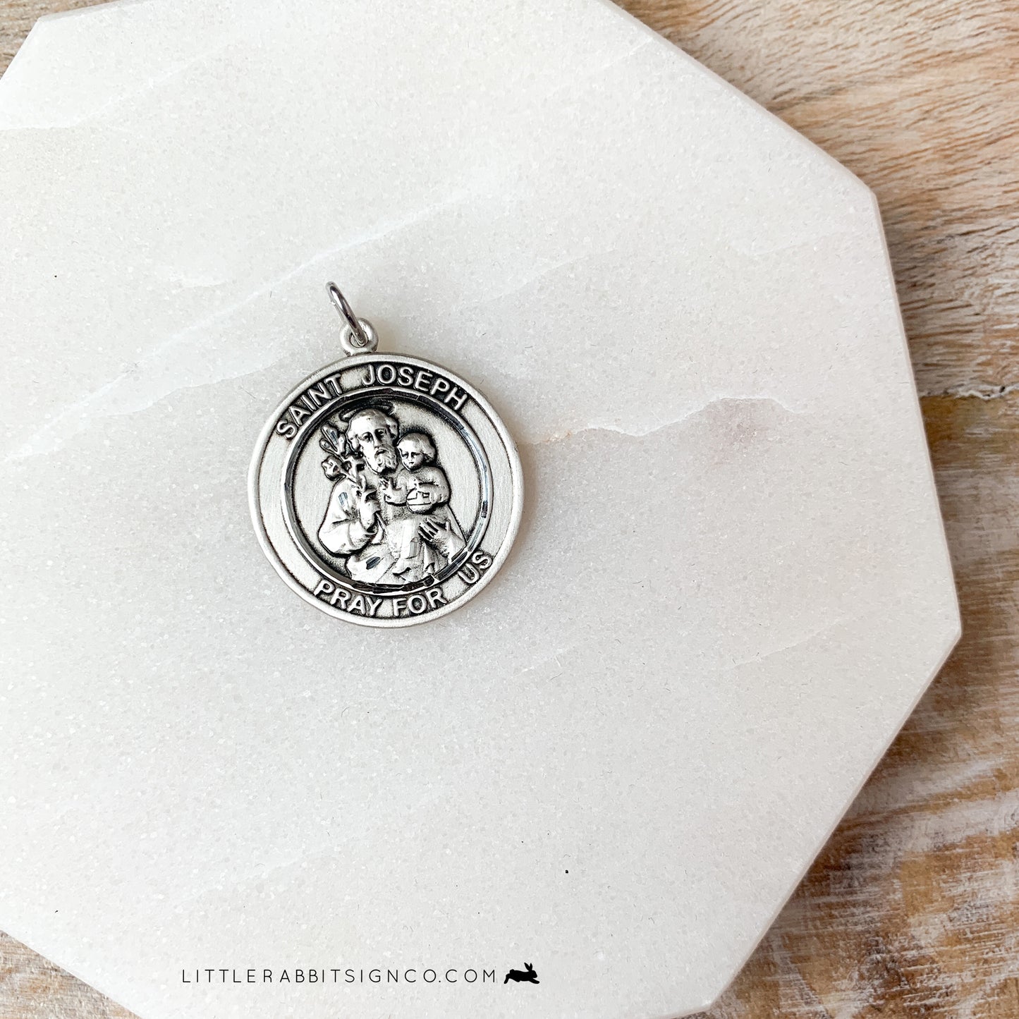 Men's Saint Joseph Medal in Sterling Silver