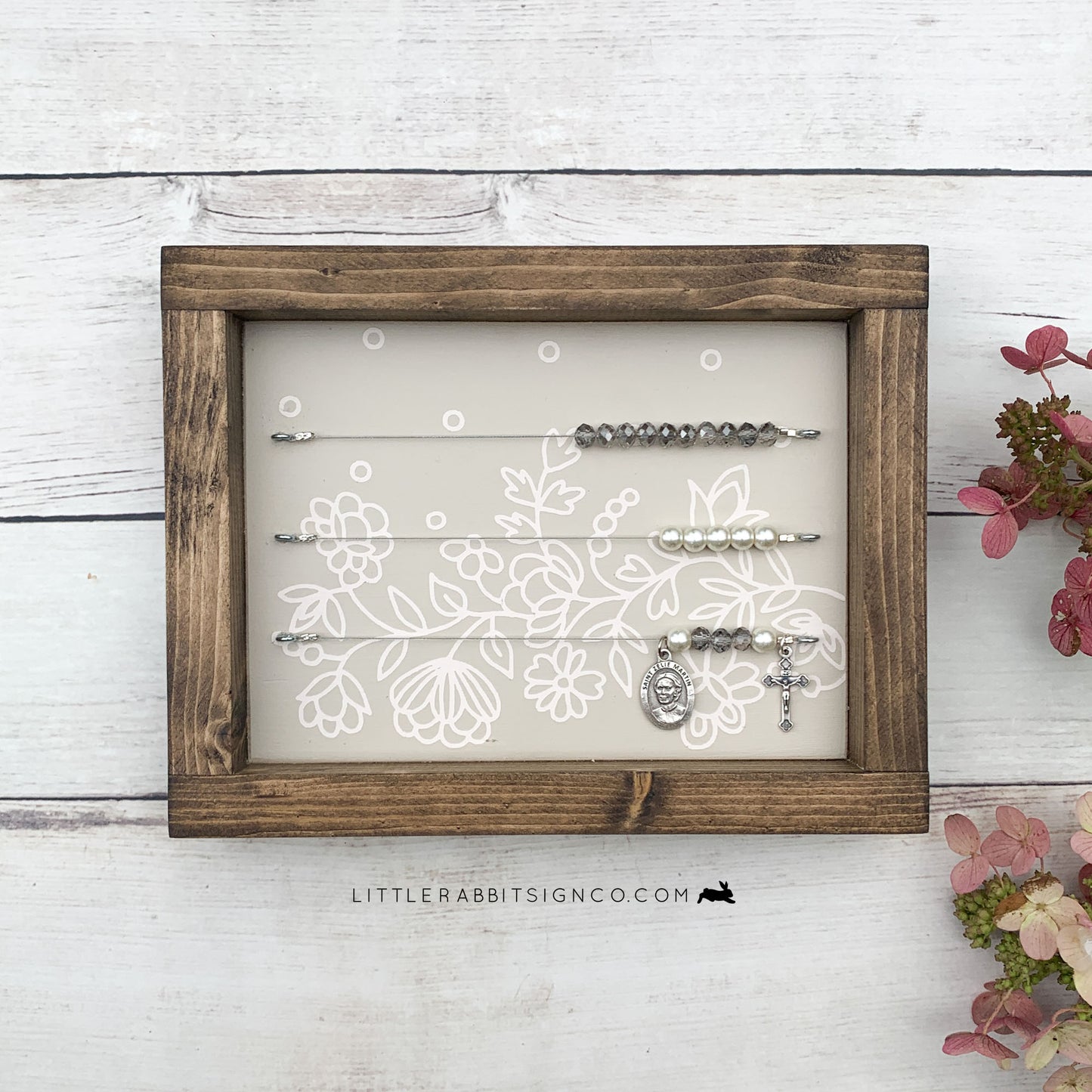 Saint Zelie's Lace Framed Kitchen Rosary