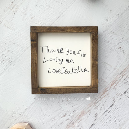 Personal Handwriting Sign - Extra Small