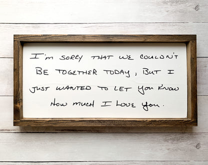 Personal Handwriting Sign - Medium